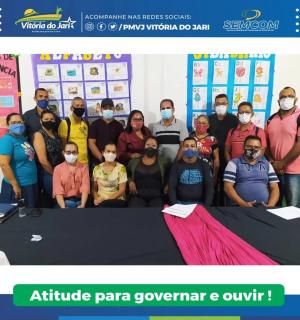 Reunião dos profissionais da educação do município para tratativas salariais, promoções e progressões funcionais dos servidores