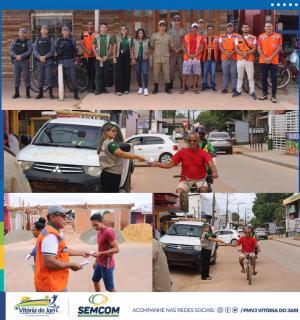 Campanha Municipal de Prevenção e Combate as Queimadas- Blitz educativa em Vitória do Jari
